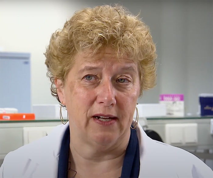 Laura Van 'T Veer giving an interview about gene-based breast cancer test