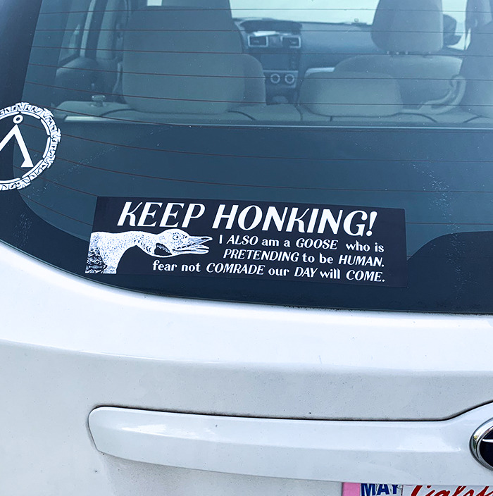 Finally, Put On My New Bumper Sticker