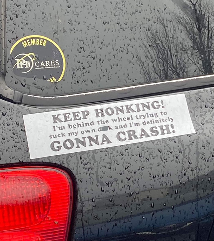 Possibly The Strangest Bumper Sticker I've Ever Seen