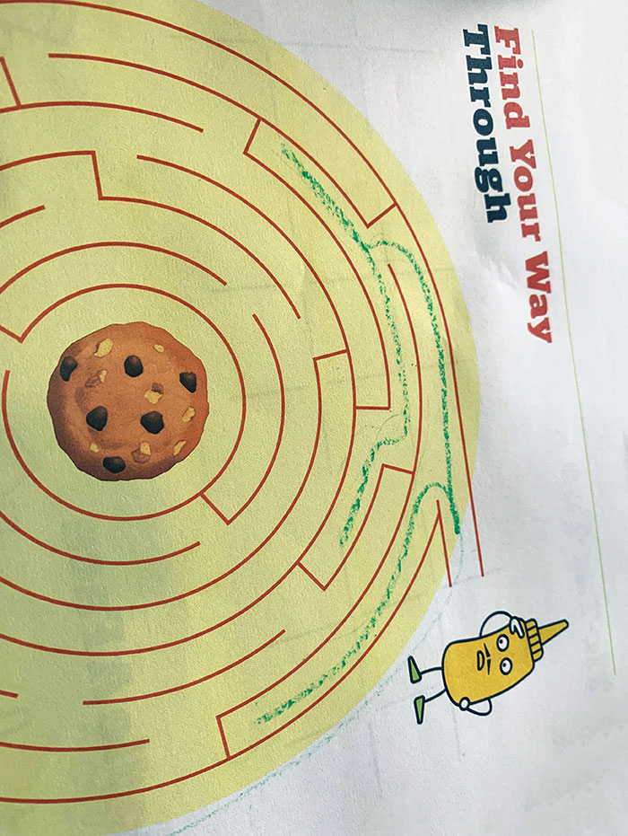 The Maze On The Kid's Menu Is Impossible To Get Through