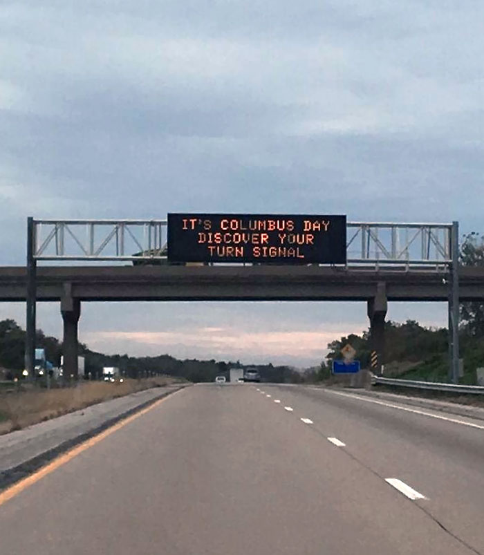 Passive-Aggressive Road Sign