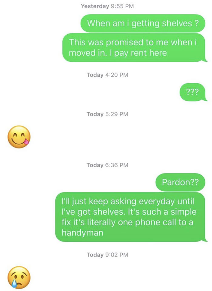 Throwback To The Most Passive-Aggressive Landlord I've Ever Had