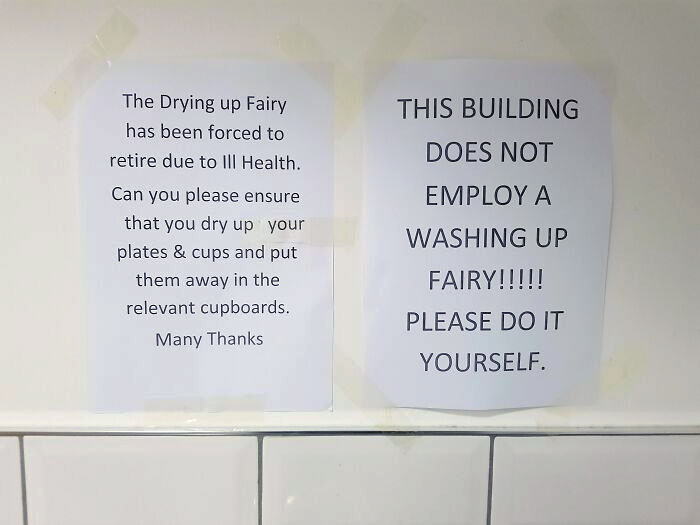 More Passive-Aggressive Notes At Work