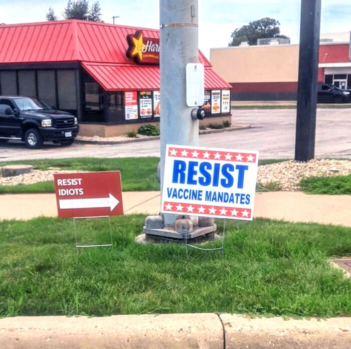 A Small Passive-Aggressive Sign War In My Small Town