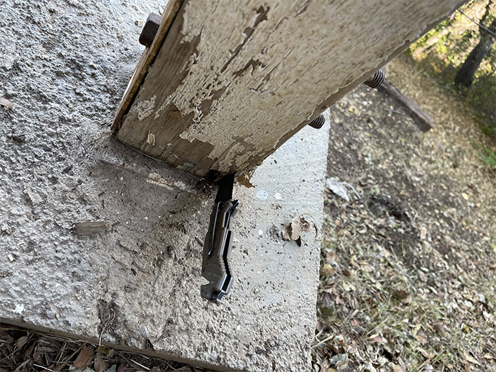 Looks Like This Post Got The Point – The Point Of A Knife That Is! A Wood Post Should Be Sturdy Enough To Resist Penetration From A Knife. If It's Not, It Could Be A Sign Of Rot, Decay, Or Even Termite Damage And Can Lead To Significant Problems And Safety Hazards