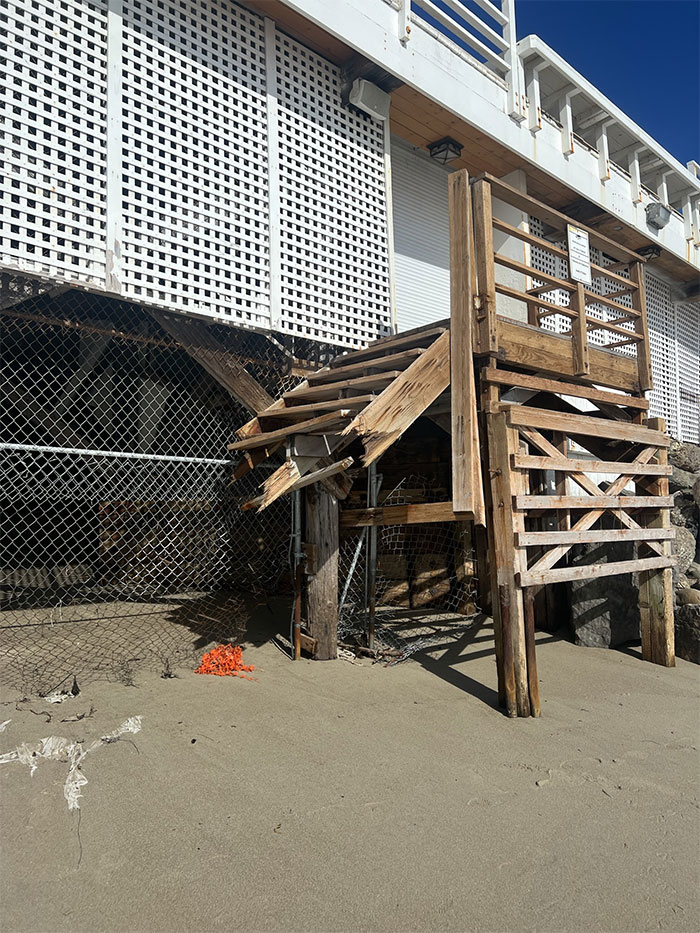 El mar ha decidido que nadie visite esta casa