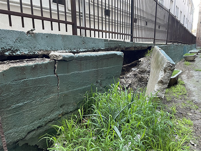 Otro muro de retención fallido