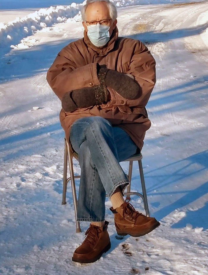 So My Dad Got Bored And Made Bernie Sanders Meme