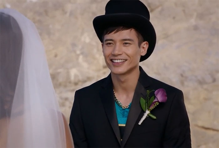 Jason wearing homburg hat