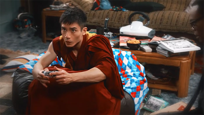 Jason playing video game