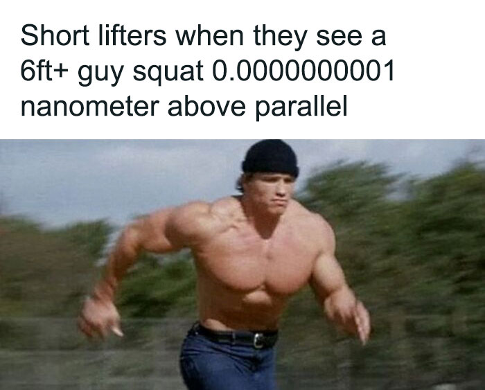 Muscular man running, illustrating gym meme humor relatable to true gym rats.