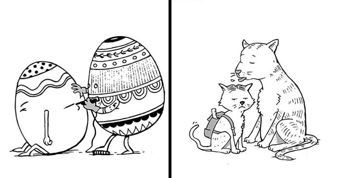 Este artista chileno crea cómics muy divertidos e interesantes sin usar una sola palabra