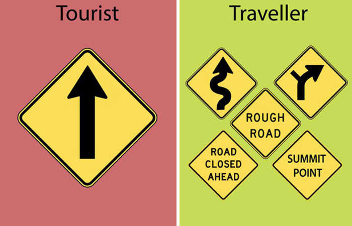 Holidify Released A Series Of Images Illustrating The Differences Between Tourists And Travelers (12 Pics)