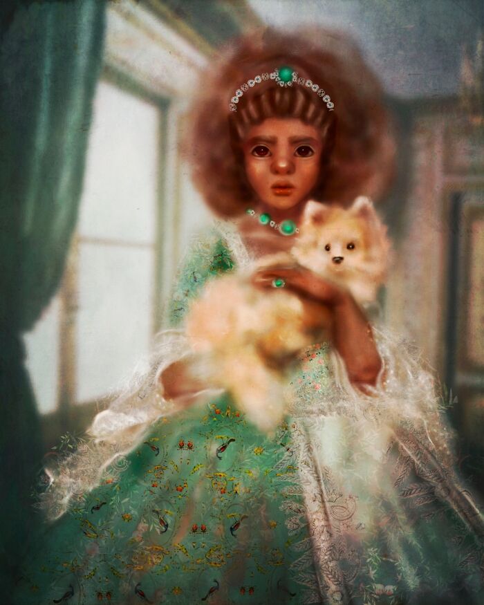 I Painted British Queen Charlotte From Bridgerton On My iPad