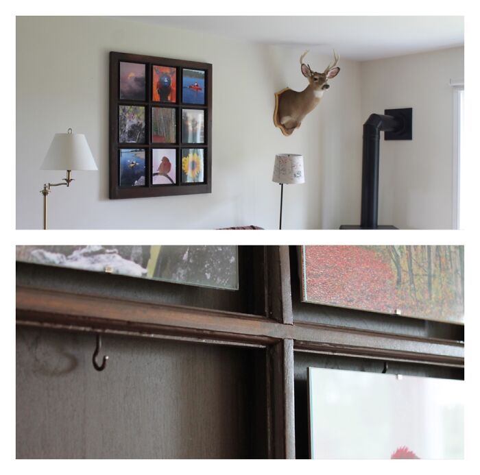 Repainted Window Frame And Edge Less Document Holders To Display My Photography