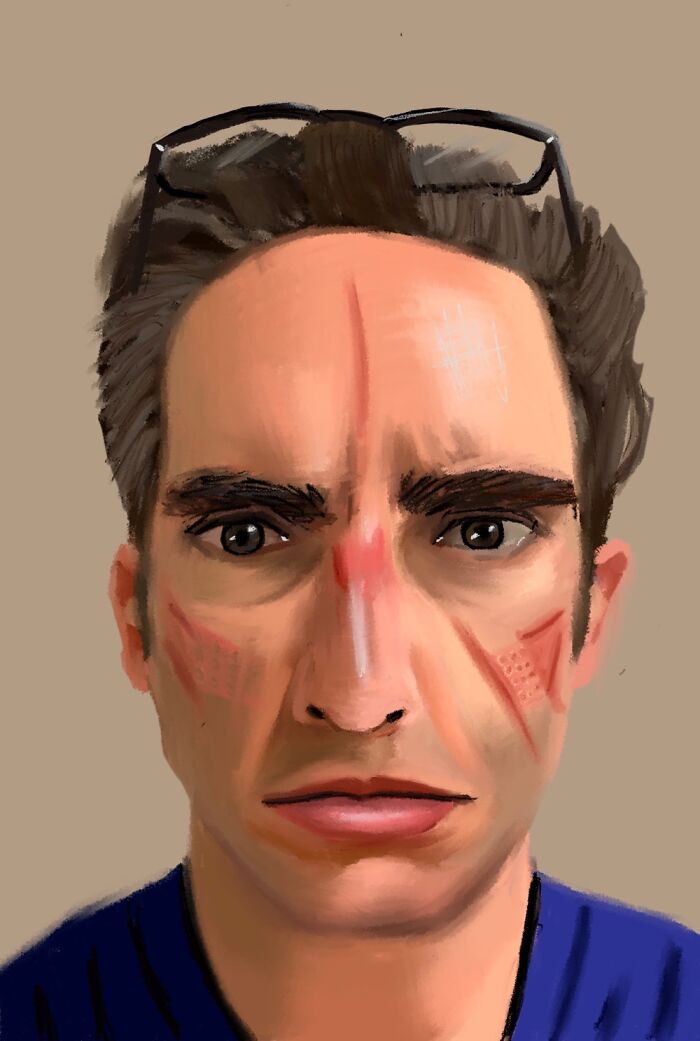 "Battle Scars": I Drew Portraits Of Doctors And Nurses During The Covid Epidemic