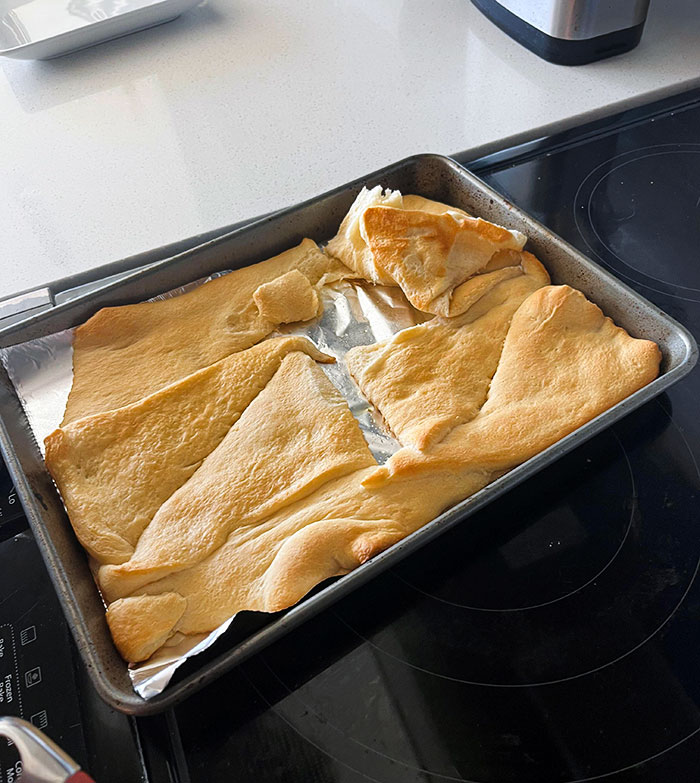 Mi novio hizo croissants de esta manera