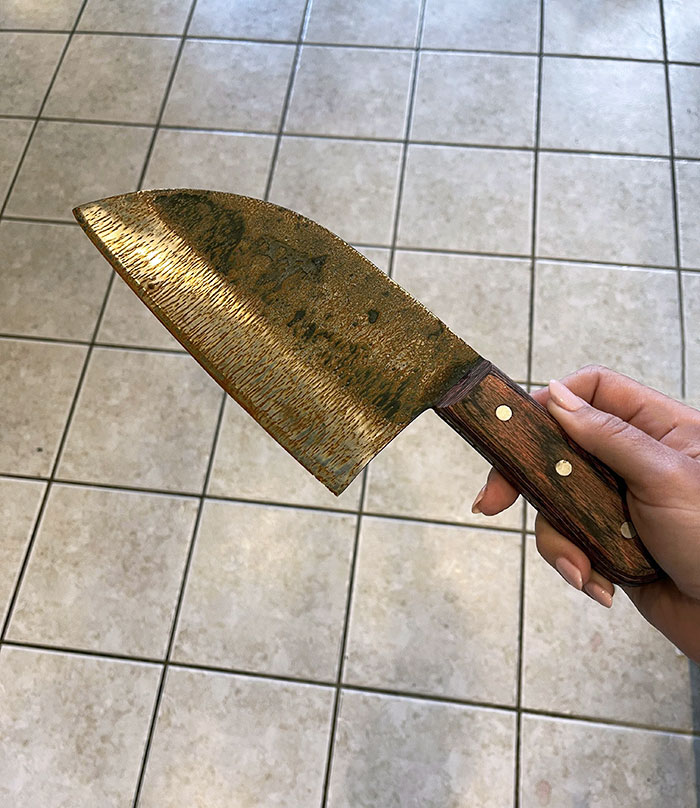 I Bought My Husband This Expensive Knife For Christmas. He Put The Knife Into The Dishwasher