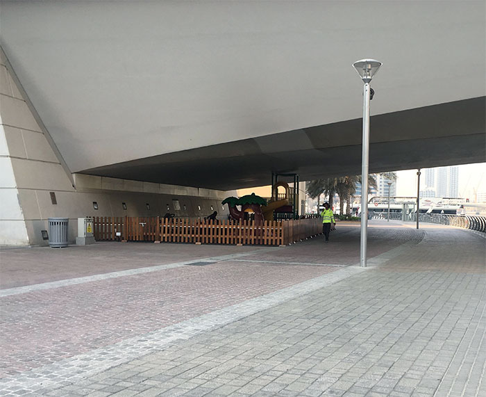 This Playground Was Built Under An Overpass To Stay Out Of The Sun