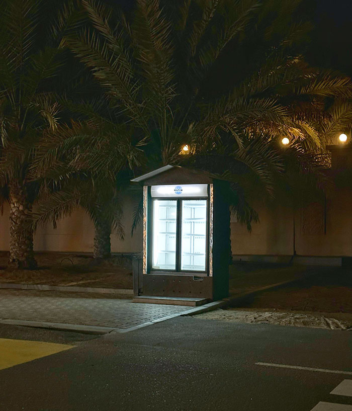 There Are Random Freezers On Some Streets Of Dubai That Have Food And Drinks For Whoever Needs It