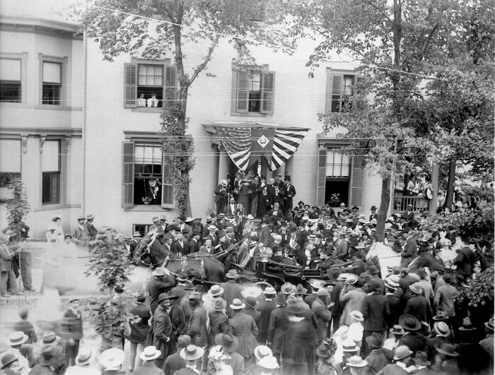 President Mckinley Visiting Fredericksburg, Virginia In The 1890s