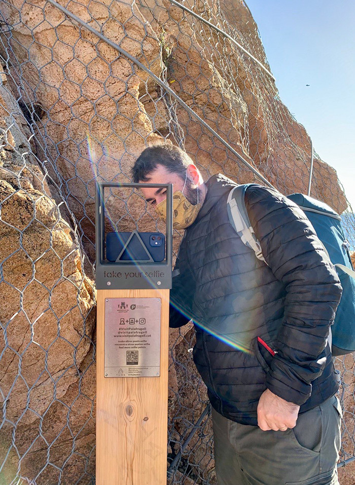 A Phone Holder For Selfies In A Town I Visited