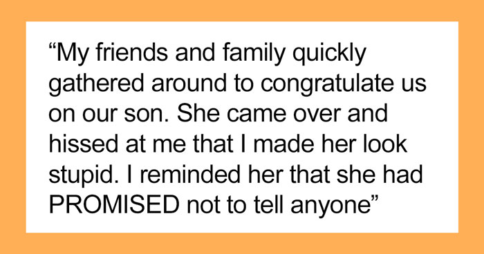 Woman Forces DIL To Tell Her The Gender Of Her Baby Even Though She Doesn’t Know It, Just To Tell Everyone And Embarrass Herself At The Gender Reveal