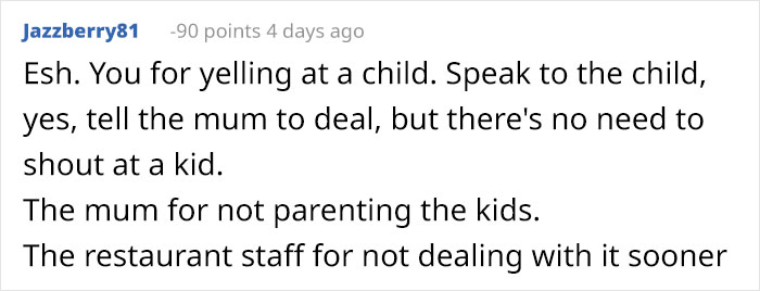 Entitled Parents Let Their Kids Run Around A Restaurant Until One Grabs A Stranger's Legs And Gets Yelled At Entitled Parents Let Their Kids Run Around A Restaurant Until One Grabs A Stranger's Legs And Gets Yelled At
