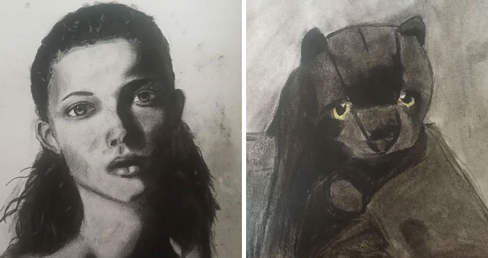 Birth Person Always Said I Couldn't Draw And I Believed Her. Last Year My Therapist Started Asking Me To Draw Stuff And Look At Me Now