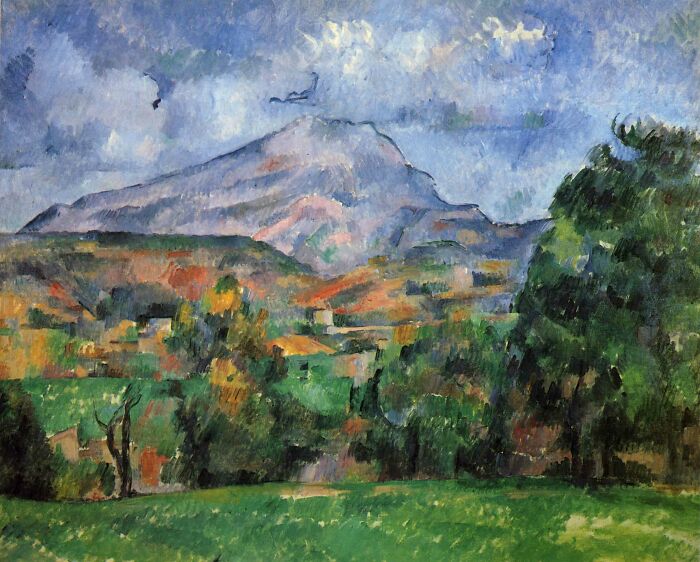 Montagne Sainte-Victoire by Paul Cezanne, 1890, oil painting