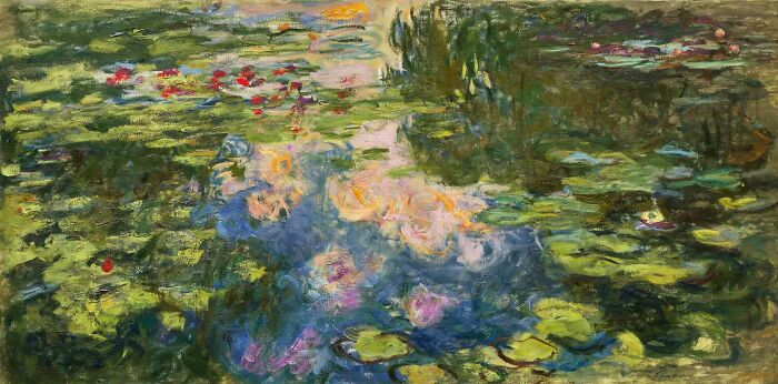 Water-Lily Pond by Claude Monet, 1919, oil painting