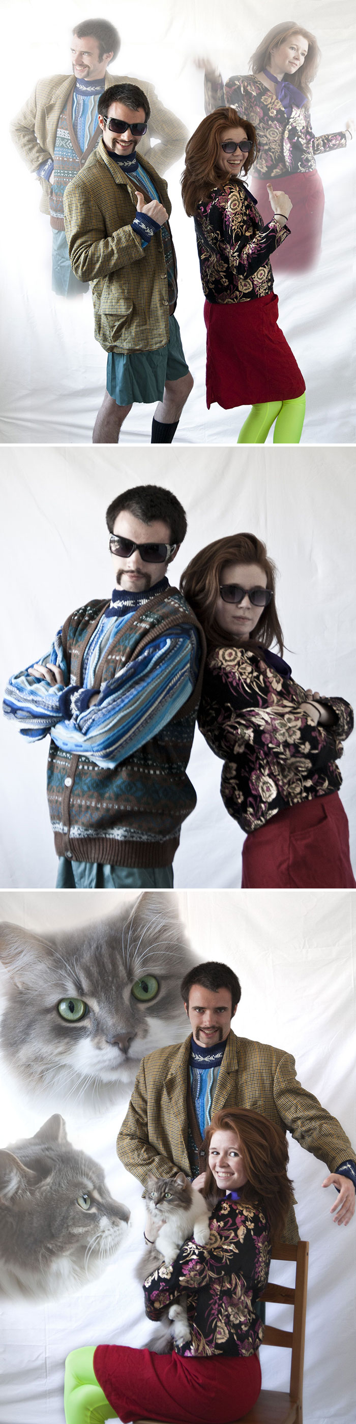 My Mom Wanted A Nice Picture Of Me And My Sister For Mother's Day... Well She's Getting These Instead