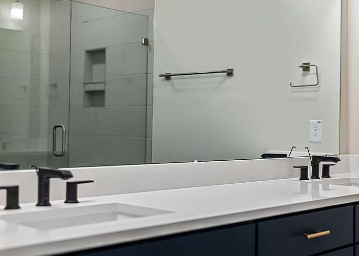 Photo of shower mirror