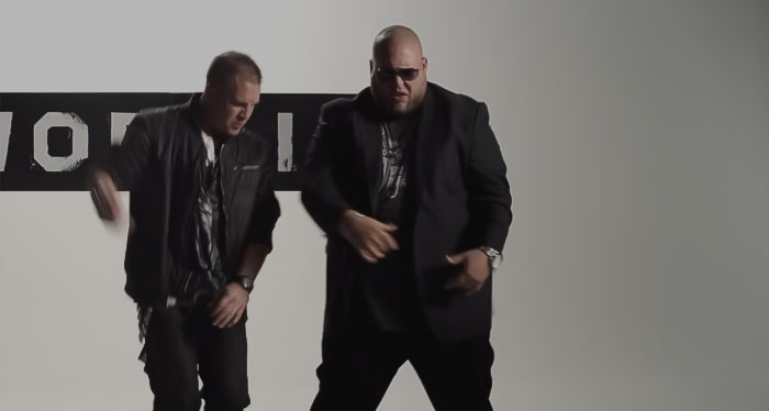 Image from Big Smo - Workin' feat Alexander King (Official Music Video), two man wearing black and singing