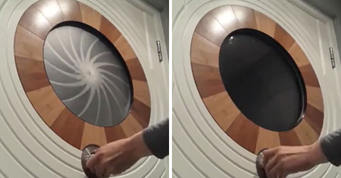 The Window On The Front Door Of This House