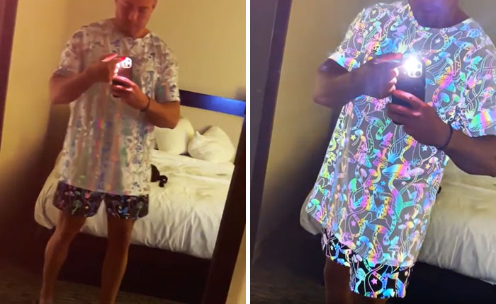 Light Reflective T-Shirt And Shorts
