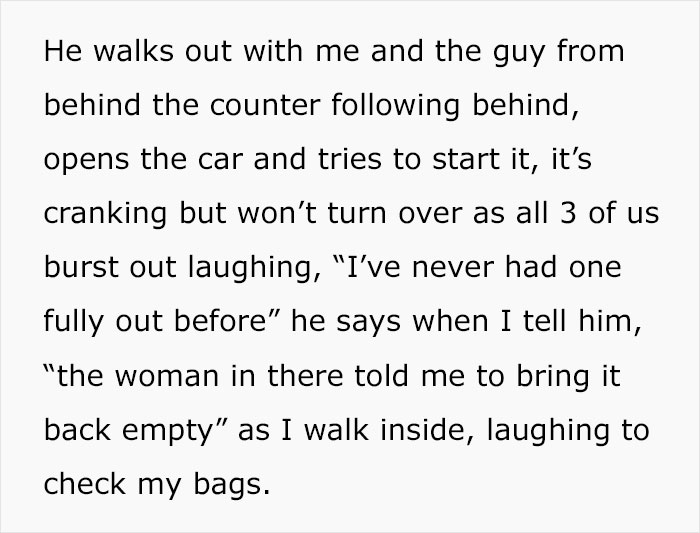 "Return The Car Empty. Done": Guy Maliciously Complies With Car Rental’s Rules "Return The Car Empty. Done": Guy Maliciously Complies With Car Rental’s Rules