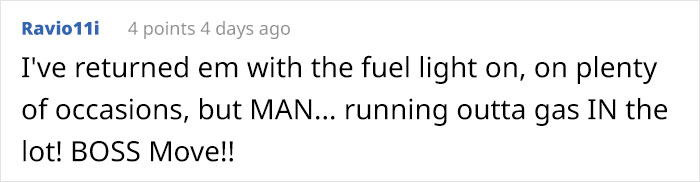 "Return The Car Empty. Done": Guy Maliciously Complies With Car Rental’s Rules "Return The Car Empty. Done": Guy Maliciously Complies With Car Rental’s Rules