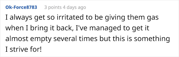 "Return The Car Empty. Done": Guy Maliciously Complies With Car Rental’s Rules "Return The Car Empty. Done": Guy Maliciously Complies With Car Rental’s Rules
