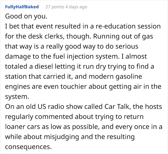 "Return The Car Empty. Done": Guy Maliciously Complies With Car Rental’s Rules "Return The Car Empty. Done": Guy Maliciously Complies With Car Rental’s Rules