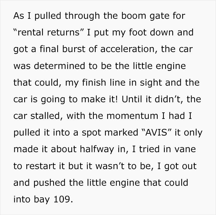 "Return The Car Empty. Done": Guy Maliciously Complies With Car Rental’s Rules "Return The Car Empty. Done": Guy Maliciously Complies With Car Rental’s Rules