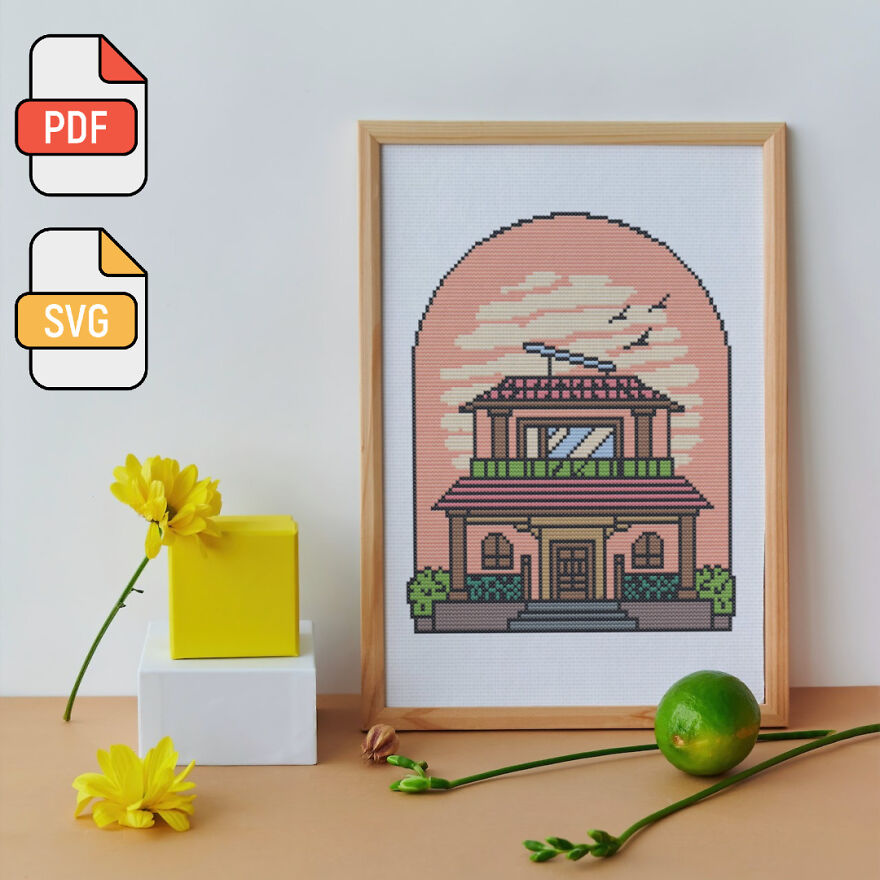 Look At The Cross Stitch I Made