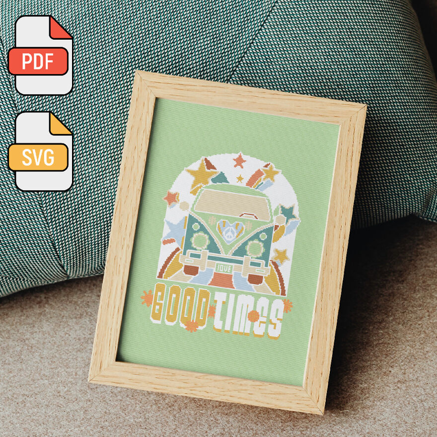 Look At The Cross Stitch I Made