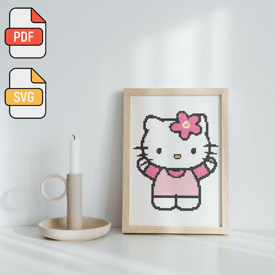 Look At The Cross Stitch I Made