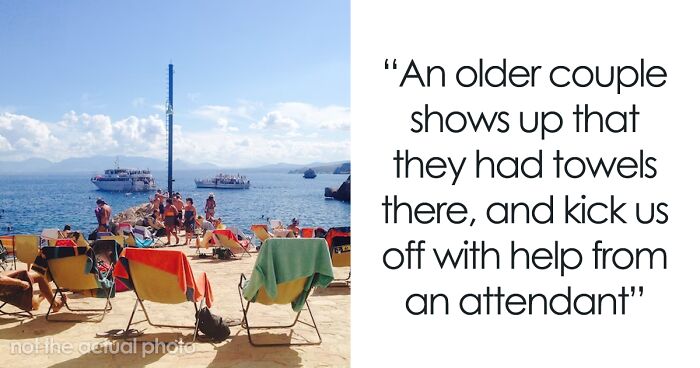 Woman Watches Chaos Ensue After Taking Towels Off Every Lounge Chair In Petty Revenge