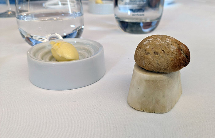 Mini Bread Served On A Bone
