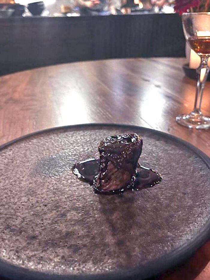 I'm Not Sure If This Counts But I Went To A 1-Star Michelin Restaurant And They Served Me Beef With Chocolate