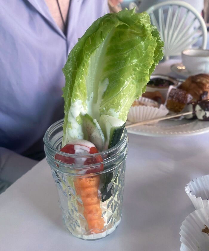 "Side Salad" At Fancy Sunday Brunch