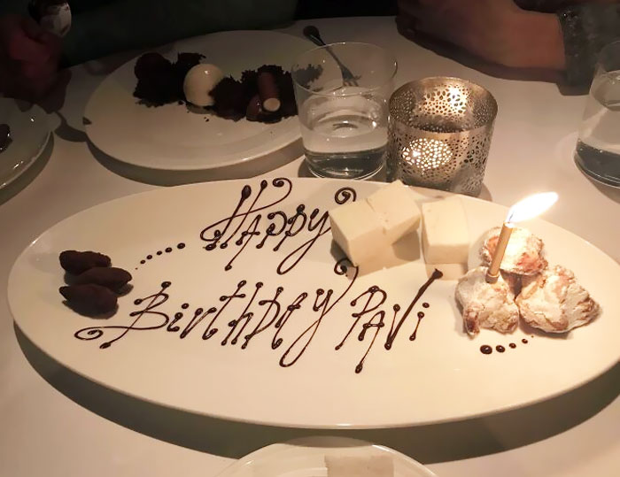 Went To A Really Fancy Restaurant For My Birthday And Got This (I’m Very Much Not Called Pavi)