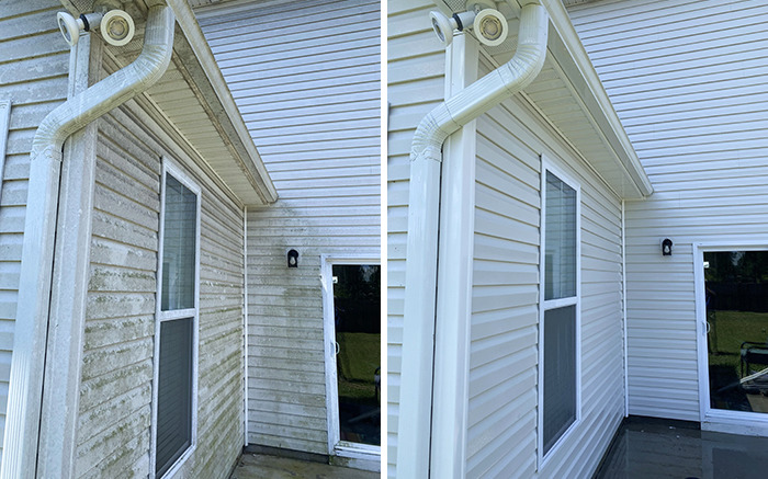 Power-Washing Before And After